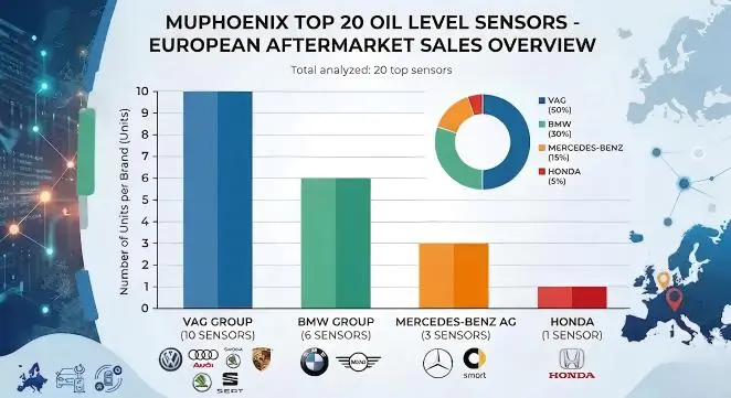 Top 20 oil level sensors for European cars like VAG, BMW, and Mercedes-Benz