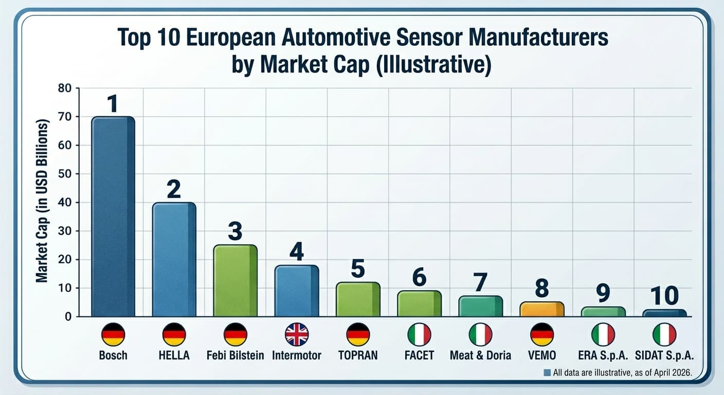 Ranking of Automotive sensors manufacturers in Europe
